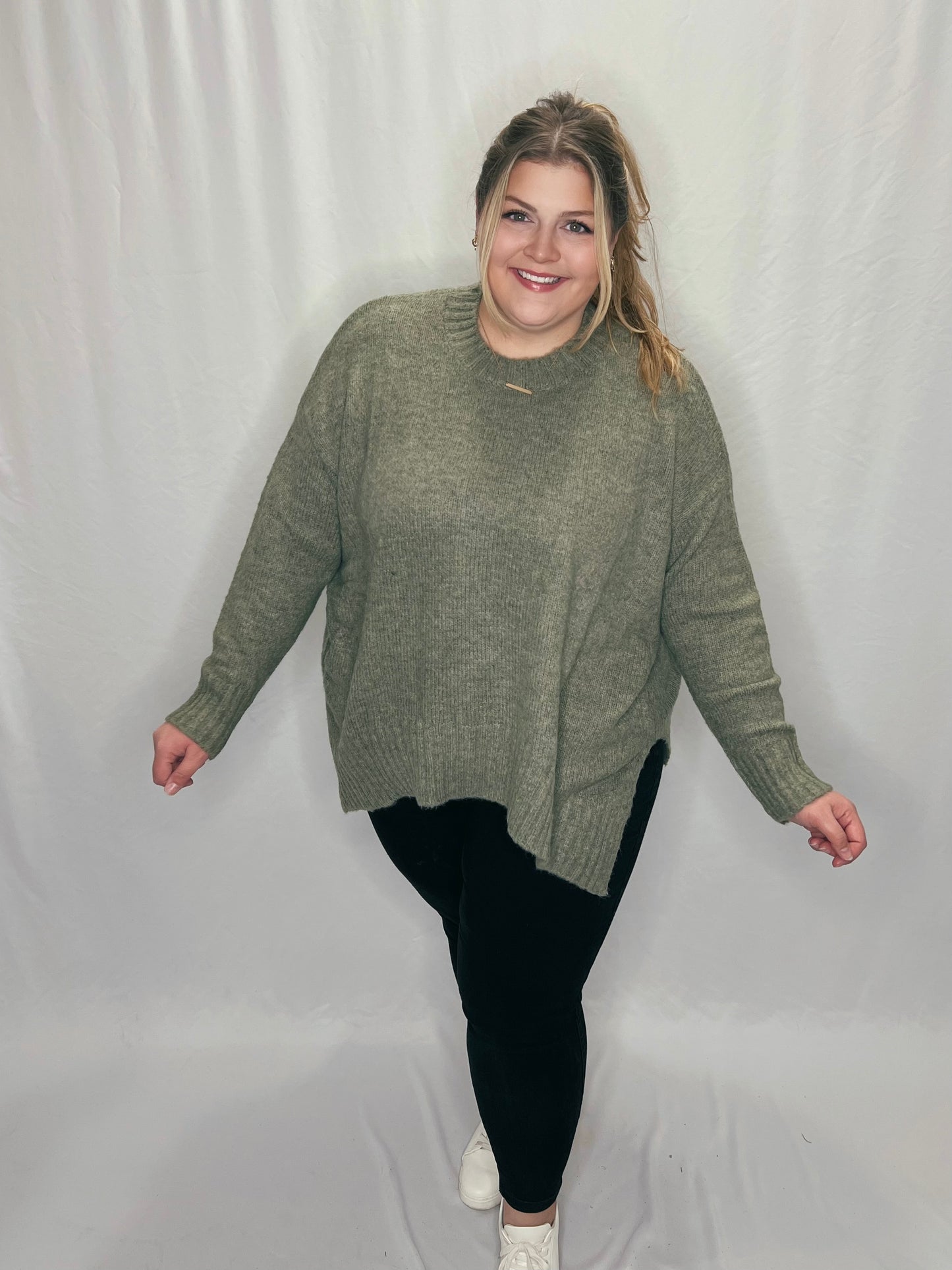 Southern Charm Sweater, Olive