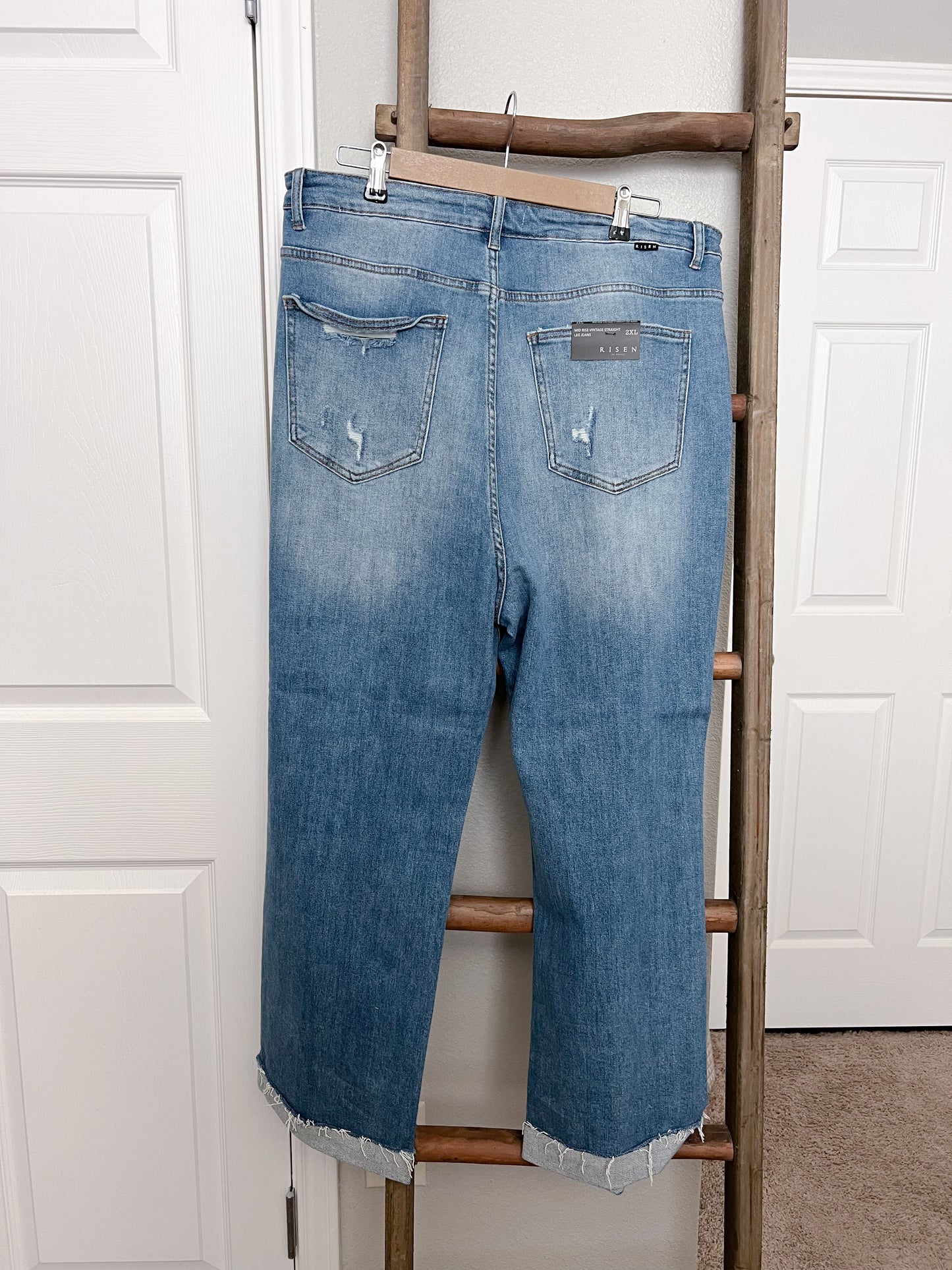 Risen Vintage Straight Leg Jean