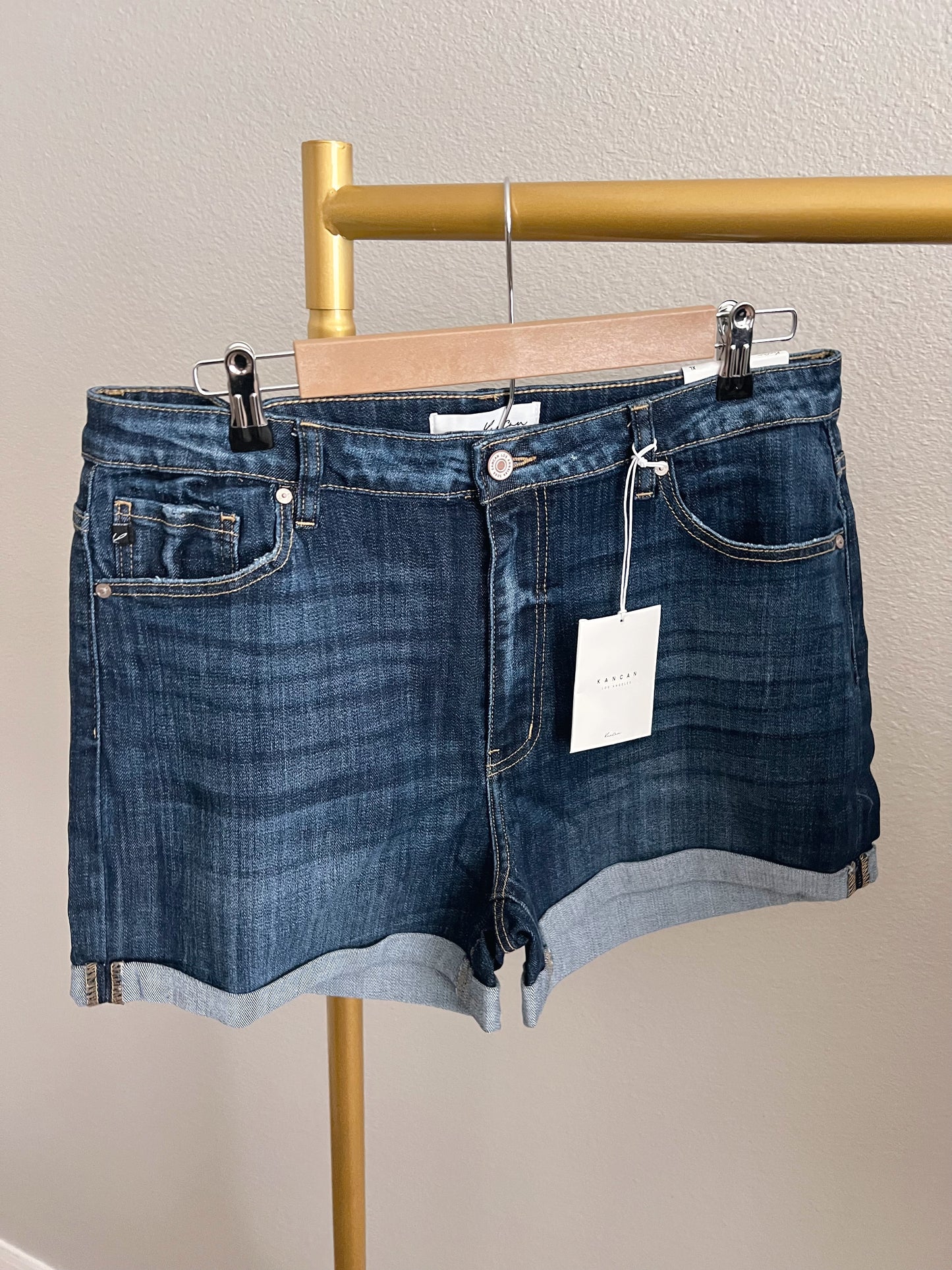 Isla KanCan Shorts Dark Wash